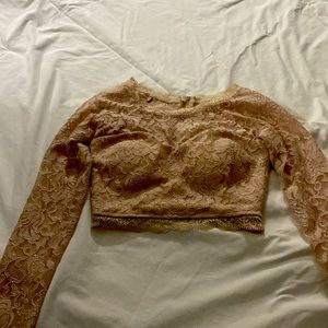 rose gold long sleeve top